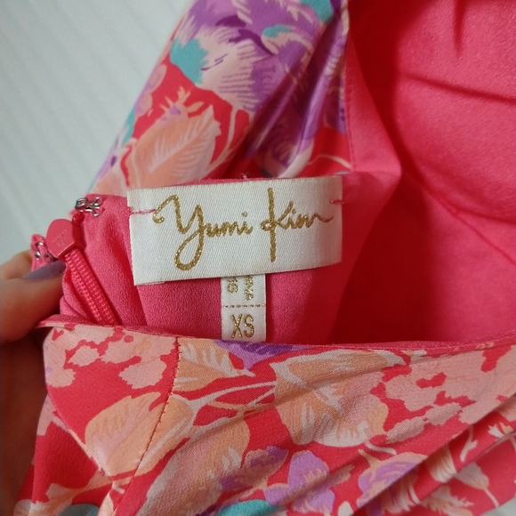 Yumi Kim Kiss Me Silk Cross Back Dress, XS - Picture 3 of 5